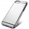 Твърд гръб / капак / за Apple iPhone 6 4.7'' - прозрачен с черен кант