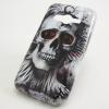 Силиконов калъф / гръб / TPU за Samsung Galaxy Ace 4 G313 - Skull / сив