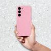 Луксозен силиконов калъф / кейс / Crystal Case TPU за Samsung Galaxy S24 - розов / брокат