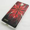 Силиконов калъф / гръб / TPU за Alcatel One Touch Idol 2 mini OT-6016 - червено цвете