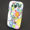Силиконов калъф / гръб / TPU за Samsung G357 Ace 4 / Samsung Galaxy Ace 4  - цветен / цветя и кръгове