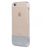Луксозен силиконов калъф / гръб / TPU NUOKU Clear Series за Apple iPhone 6 4.7'' - прозрачен / сребрист кант