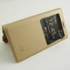 Кожен калъф Flip Cover тефтер Sunix за Samsung Galaxy A5 SM-A500F / Samsung A5 - златен