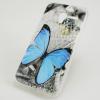 Силиконов калъф / гръб / TPU за Alcatel One Touch Pixi 3 4.5 OT-4027 - сив / синя пеперуда