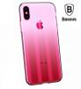 Луксозен твърд гръб Baseus Aurora Ultra-thin Electroplating Case за Apple iPhone XS Max - розов