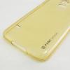 Луксозен ултра тънък силиконов калъф / гръб / TPU Ultra Thin PHNT Design за  Samsung G900 Galaxy S5 / Galaxy S5 Neo G903 - прозрачен / златист
