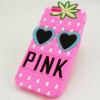 Силиконов калъф / гръб / TPU / PINK 3D за Apple iPhone 6 4.7" - розова ягода