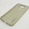 Луксозен ултра тънък силиконов калъф / гръб / TPU Ultra Thin PHNT Design за Samsung Galaxy S6 G920 - прозрачен / сив
