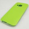 Ултра тънък силиконов калъф / гръб / TPU Ultra Thin за HTC One M9 - зелен / кожа