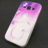 Силиконов калъф / гръб / TPU за Samsung Galaxy J1 - преливащ / бяло и розово