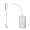 Мини USB / LED лампа / Portable LED Lamp 5V DC - бял