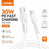Кабел  LDNIO LC901i USB Type-C към Lightning кабел 30W 