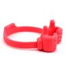 Универсална силиконова стойка / Universal TPU Holder OK Stand / 6 - 22cm - розов / Hands