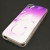 Силиконов калъф / гръб / TPU за HTC Desire 626  - преливащ / бяло и розово