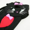 Силиконов калъф / гръб / TPU 3D за Sony Xperia M2 - черен / LOVECAT