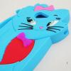 Силиконов калъф / гръб / TPU 3D за Sony Xperia M2 - син / LOVECAT