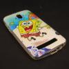 Силиконов калъф / гръб / TPU за HTC Desire 500 - Spongebob