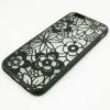 Твърд гръб / капак / със силиконов кант LUOYA за Apple iPhone 6 4.7'' - прозрачен с цветя