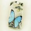 Силиконов калъф / гръб / TPU за Samsung Galaxy Core Prime G360 - сив / синя пеперуда
