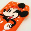 Силиконов калъф / гръб / TPU 3D за Samsung Galaxy A5 SM-A500F / Samsung A5 - оранжев / Mickey mouse