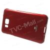 Луксозен силиконов калъф / гръб / TPU Mercury GOOSPERY Jelly Case за Samsung Galaxy Alpha G850 - червен
