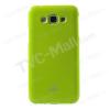 Луксозен силиконов калъф / гръб / TPU Mercury GOOSPERY Jelly Case за Samsung Galaxy E7 / Samsung E7 - светло зелен