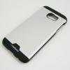 Луксозен твърд гръб / капак / MOTOMO за Samsung Galaxy S6 G920 - черно / сиво