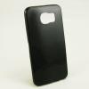 Ултра тънък силиконов калъф / гръб / TPU Ultra Thin за Samsung Galaxy S6 G920 - черен / блестящ