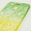 Силиконов калъф / гръб / TPU за Samsung Galaxy Note 4 N910 / Samsung Note 4 - зелено и жълто / скреж