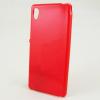 Ултра тънък силиконов калъф / гръб / TPU Ultra Thin за Sony Xperia Z5 - червен / блестящ