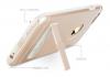 Луксозен твърд гръб TOTU Desing Skin Series със стойка за Apple iPhone 6 / iPhone 6S - златист / алуминиев