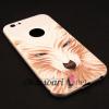 Луксозен твърд гръб 3D за Apple iPhone 6 / iPhone 6S - бял / вълк