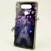 Силиконов калъф / гръб / TPU за LG G5 - Айфелова кула / лилави цветя