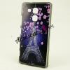 Силиконов калъф / гръб / TPU за LG Nexus 5X - айфелова кула / лилави цветя