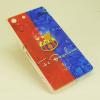 Силиконов калъф / гръб / TPU за Sony Xperia M5 - FC Barcelona / синьо и червено