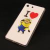 Силиконов калъф / гръб / TPU за Sony Xperia M5 - I Love Minion / Миньон