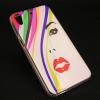 Силиконов калъф / гръб / TPU за HTC Desire 626 - цветен / женско лице