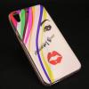 Силиконов калъф / гръб / TPU за HTC Desire 630 - цветен / женско лице