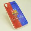 Силиконов калъф / гръб / TPU за HTC Desire 626 - FC Barcelona / синьо и червено