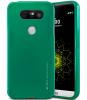 Луксозен силиконов калъф / гръб / TPU MERCURY i-Jelly Case Metallic Finish за LG G5 - тъмно зелен
