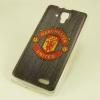 Силиконов калъф / гръб / TPU за Lenovo A536 - Manchester United / сив