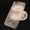 Луксозен силиконов калъф / гръб / TPU за Apple iPhone 6 Plus / iPhone 6S Plus - сребрист / прозрачен / орнаменти