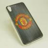 Силиконов калъф / гръб / TPU за HTC Desire 820 - Manchester United / сив