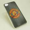 Силиконов калъф / гръб / TPU за Apple iPhone 5 / iPhone 5S / iPhone SE - Manchester United / сив