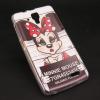 Силиконов калъф / гръб / TPU за Lenovo A536 - бял / Minnie Mouse