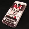 Силиконов калъф / гръб / TPU за Samsung Galaxy J1 2016 J120 - бял / Minnie Mouse