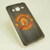 Силиконов калъф / гръб / TPU за Samsung Galaxy J1 J100 - Manchester United / сив