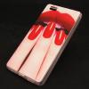 Силиконов калъф / гръб / TPU за Huawei Ascend P8 Lite / Huawei P8 Lite - червени устни / маникюр