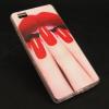 Силиконов калъф / гръб / TPU за Huawei Ascend P8 Lite / Huawei P8 Lite - червени устни / маникюр