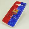 Силиконов калъф / гръб / TPU за Samsung Galaxy J1 2016 J120 -  FC Barcelona / синьо и червено